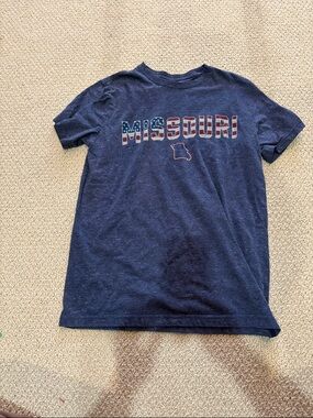 State of Mind Navy Missouri Flag Graphic Tee